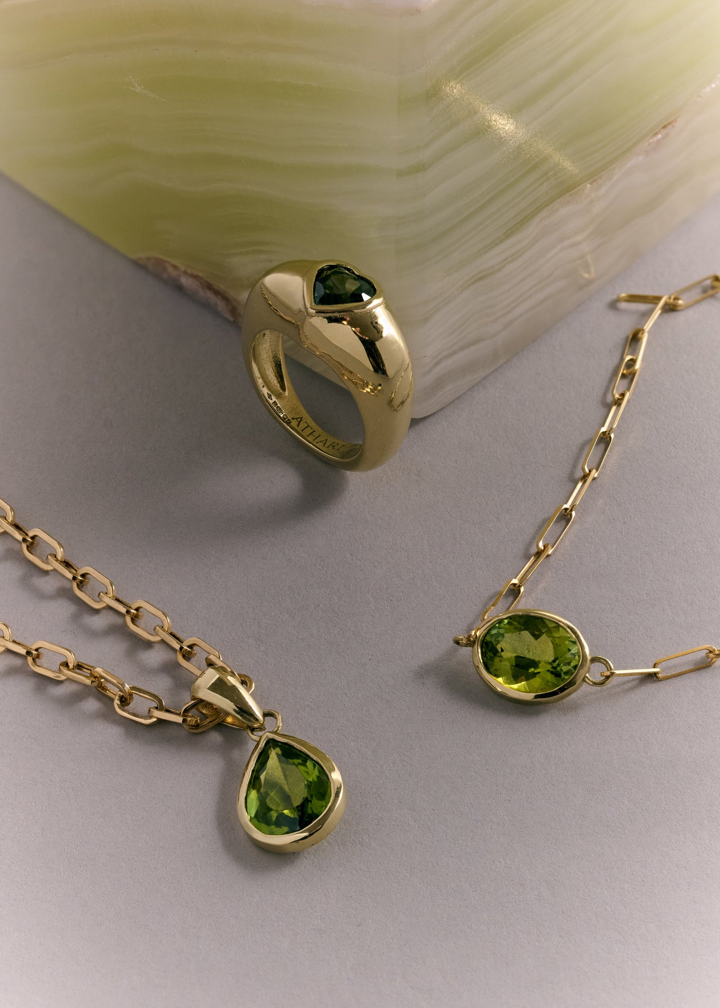 GREEN DROP NECKLACE