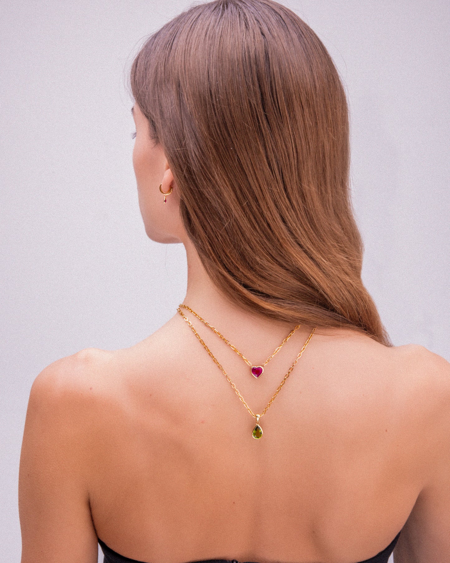 GREEN DROP NECKLACE