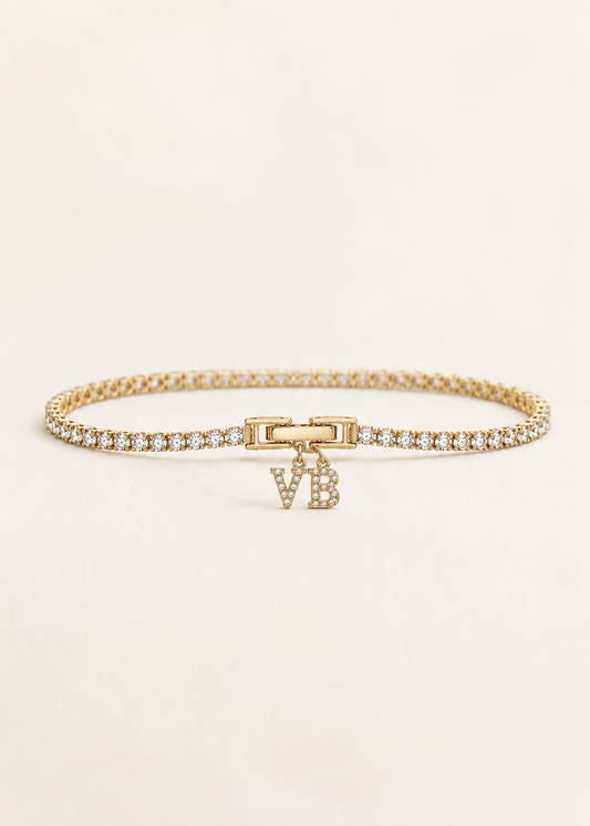 THE DIAMOND INITIAL BRACELET
