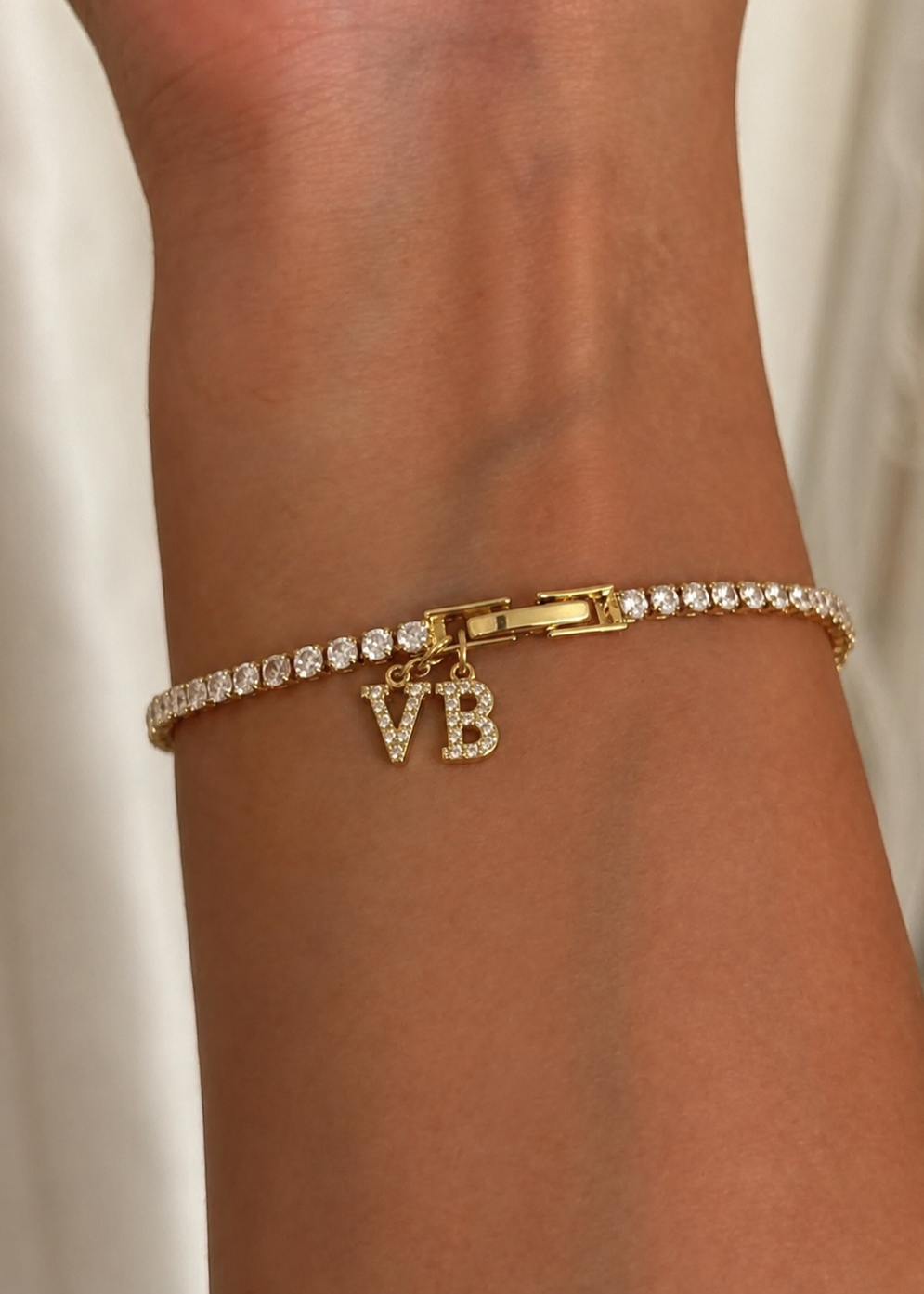 THE DIAMOND INITIAL BRACELET