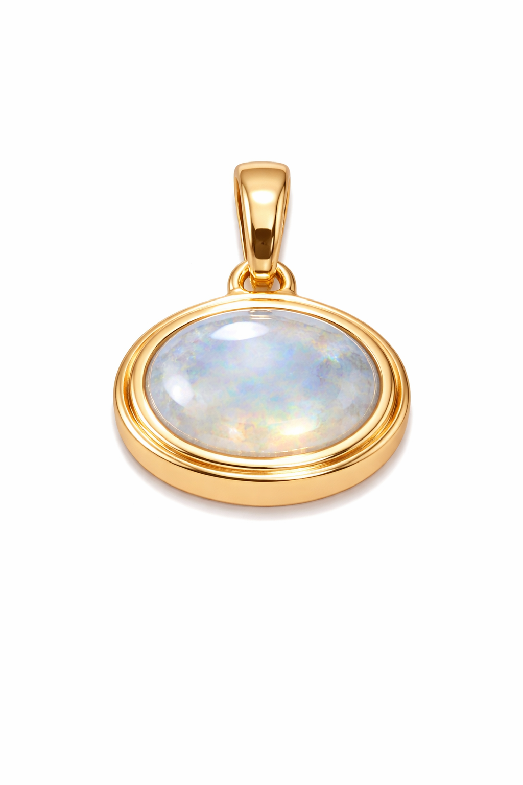 BIRTHSTONE OVAL PENDANT