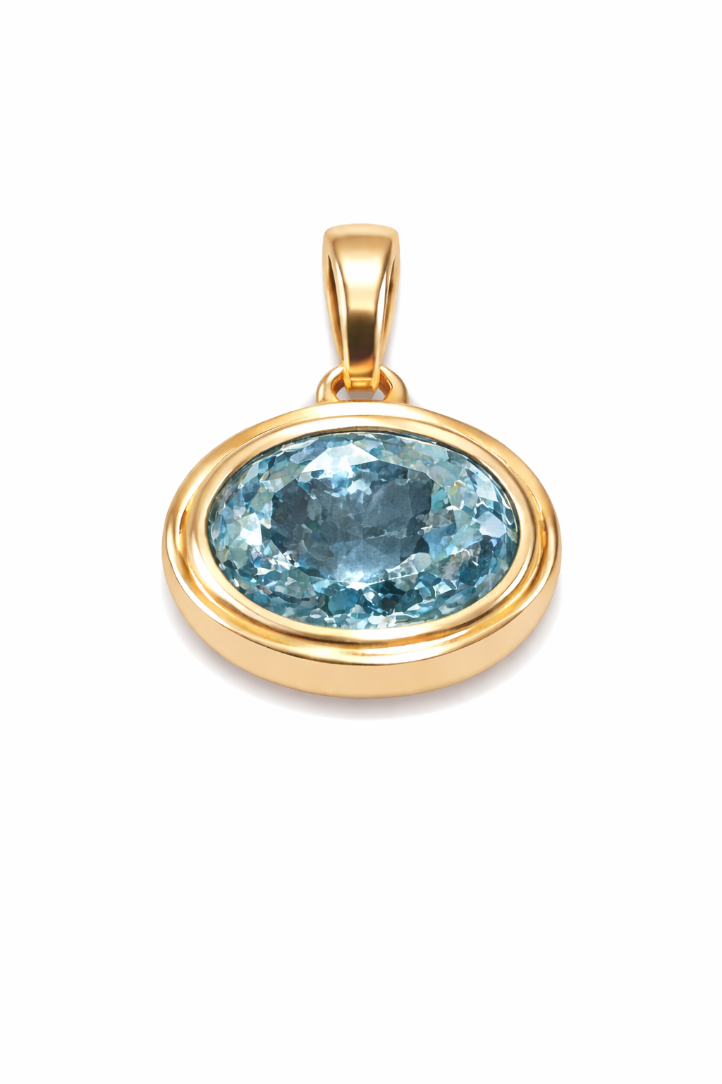 BIRTHSTONE OVAL PENDANT