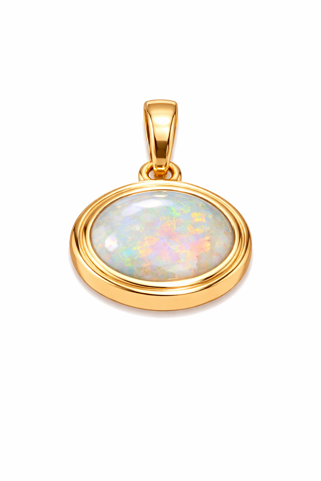 BIRTHSTONE OVAL PENDANT