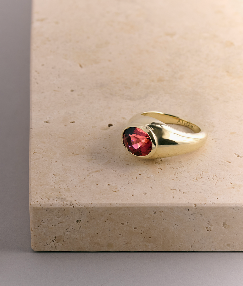 RUBELLITE CLOUD RING