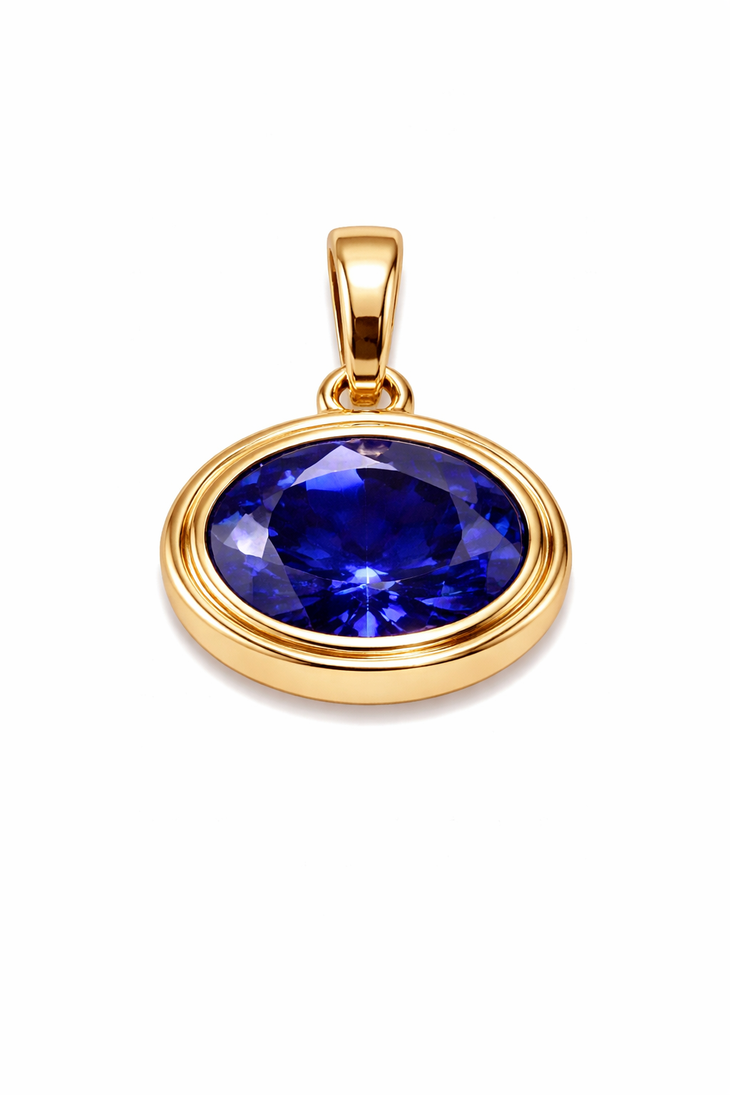 BIRTHSTONE OVAL PENDANT