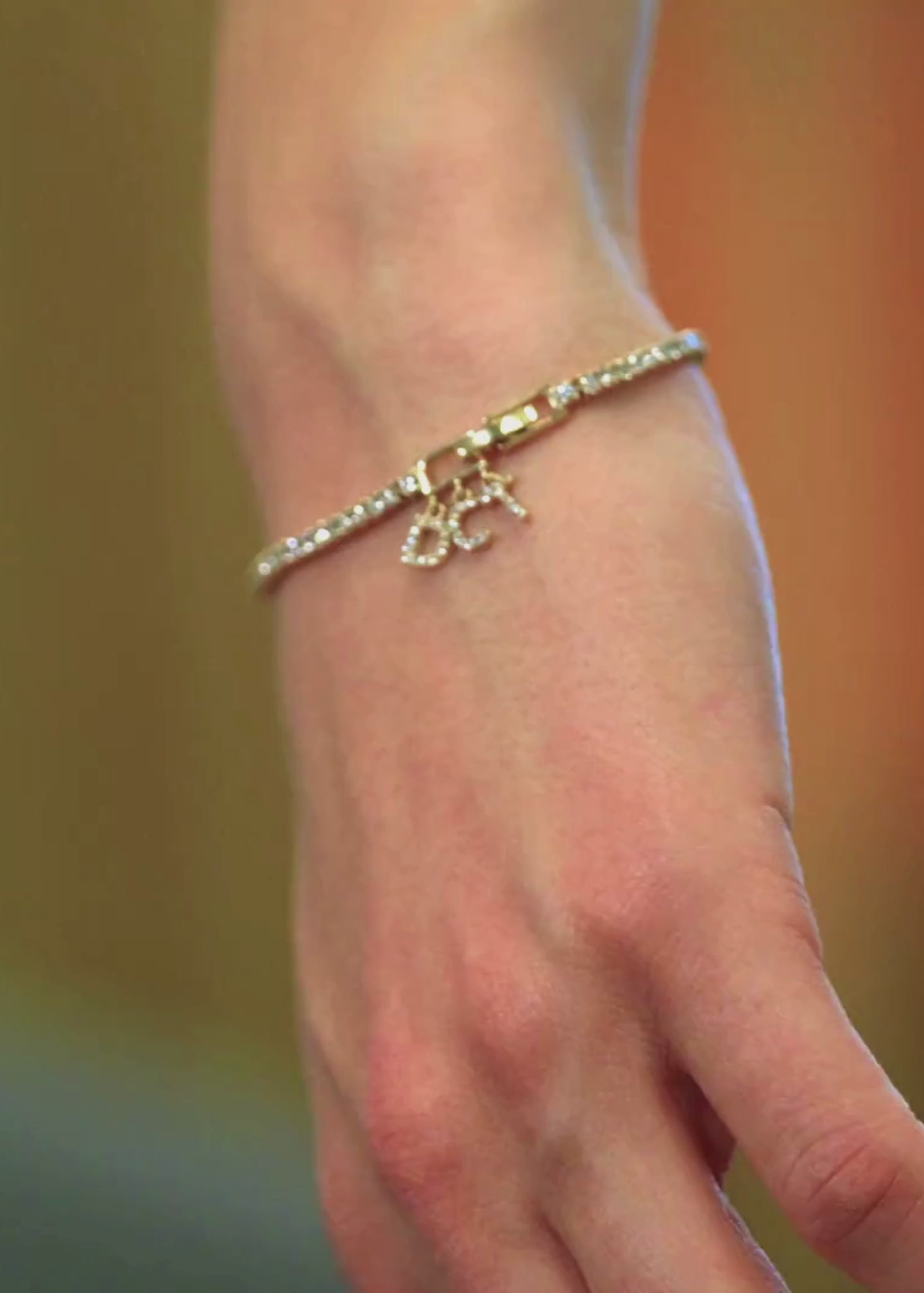 THE DIAMOND INITIAL BRACELET
